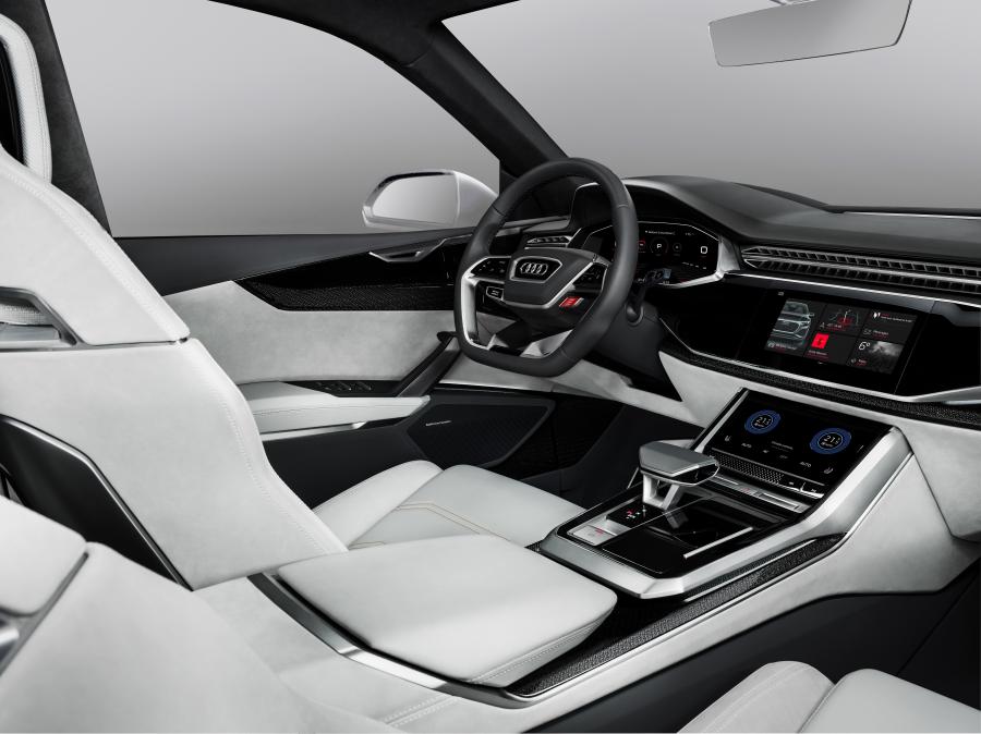Интерьер Audi Q8 Sport Concept 2017 года  (фото 12 из 33)